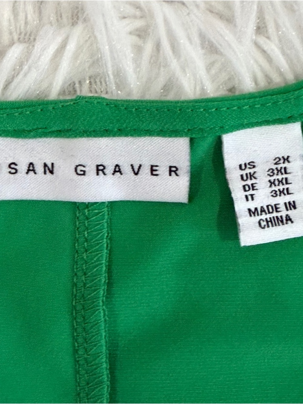 Susan Graver Womens Liquid Knit Sleeveless Dress Size 2X Kelly Green Vacation - Picture 3 of 8